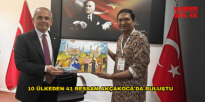 10 ÜLKEDEN 41 RESSAM AKÇAKOCA'DA BULUŞTU