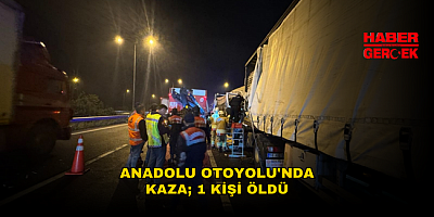 Anadolu Otoyolu'nda Kaza; 1 Ki?i ld