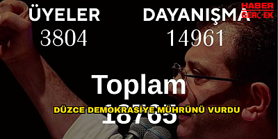 DÜZCE DEMOKRASİYE MÜHRÜNÜ VURDU