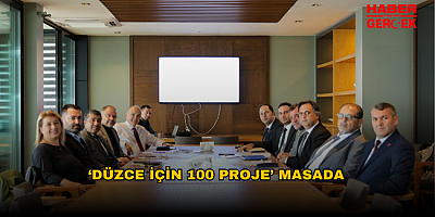 ‘DÜZCE İÇİN 100 PROJE’ MASADA