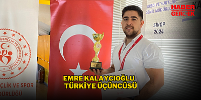 Emre Kalaycıoğlu Türkiye Üçüncüsü