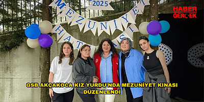 GSB AKÇAKOCA KIZ YURDU'NDA MEZUNİYET KINASI DÜZENLENDİ