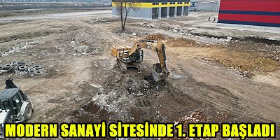 MODERN SANAYİ SİTESİNDE 1. ETAP BAŞLADI