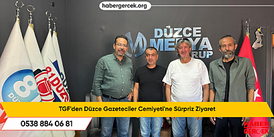 TGF'den Düzce Gazeteciler Cemiyeti'ne Sürpriz Ziyaret