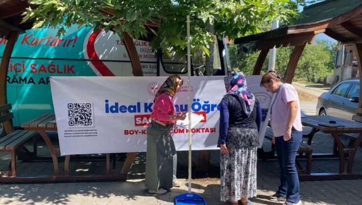 GÜMÜŞOVA’DA SAĞLIK SEFERBERLİĞİ “İDEAL KİLONU ÖĞREN, SAĞLIKLI YAŞA” KAMPANYASINA YOĞUN İLGİ