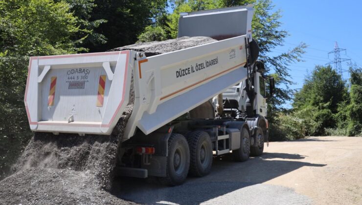 FINDIKLI-MENGENCIK KÖYLERİ ARASI PMT SERİM ÇALIŞMALARI SÜRÜYOR