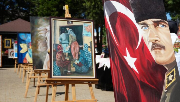 DÜZCE BELMEK KURSİYERLERİNDEN GÖZ DOLDURAN SERGİ “ELİMİZDEKİ EMEK, DÜZCE BELMEK”