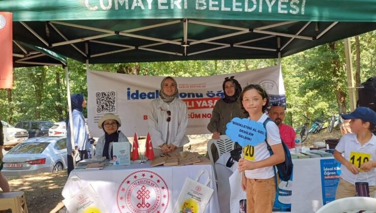 CUMAYERİ’NDE “BAĞIMLI OLMA, SAĞLIKLI OL” BİSİKLET ŞENLİĞİNE YOĞUN İLGİ