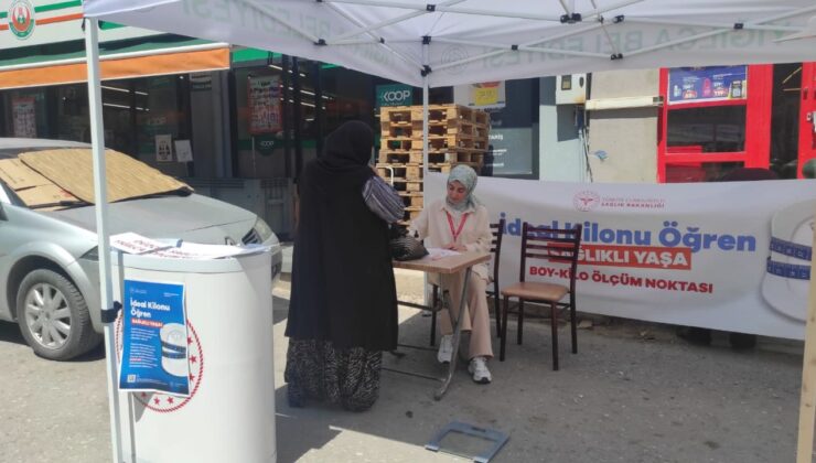 YIĞILCA’DA “İDEAL KİLONU ÖĞREN, SAĞLIKLI YAŞA” KAMPANYASINA YOĞUN İLGİ
