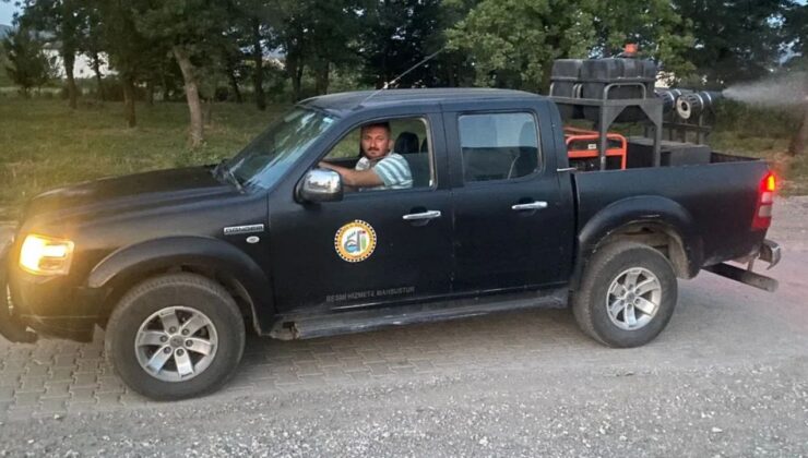 SİVRİSİNEKLERE KARŞI İLAÇLAMA ÇALIŞMALARI TÜM HIZIYLA DEVAM EDİYOR