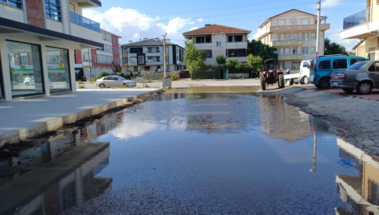 Düzce’de Skandal Su Birikintisi; Sokak Bataklığa Döndü