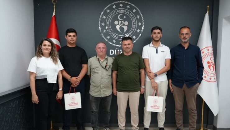 BAŞARILI MOTOSİKLET SPORCULARINDAN İL MÜDÜRÜNE ZİYARET