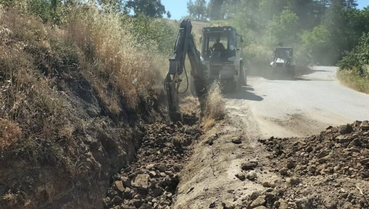 YIĞILCA’DA GRUP SUYU İSALE HATTI ÇALIŞMALARI TÜM HIZIYLA SÜRÜYOR