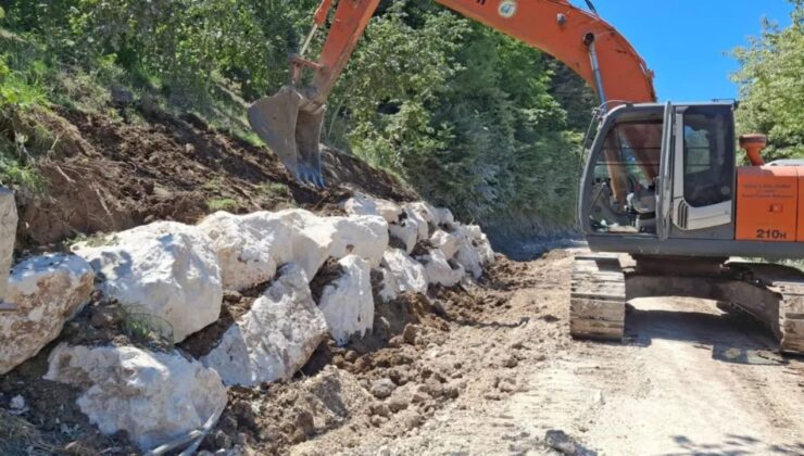 KIRIK KÖYÜ’NDE HEYELAN MÜDAHALESİ TAMAMLANDI