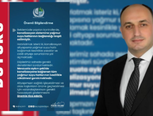 Beyköy’de Yağmur Suyu Hatları İçin Uyarı: “Kanalizasyona Bağlamak Yasaktır”